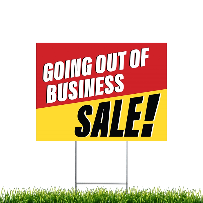 Yard Signs - Going Out of Business Sale