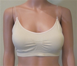 Stretch Clear Strap Bralette with removable cookies