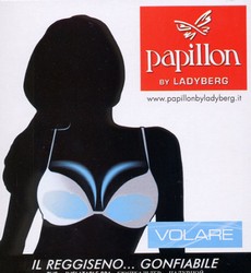 Exclusive air Push-up bra with "inflate-deflate" volume adjustment system by Papillon