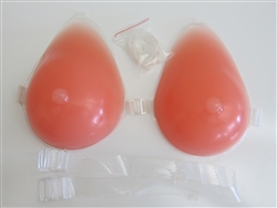 Mastectomy Breast Forms with Clear Straps