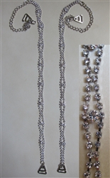 Lock Chain Rhinestone Bra Straps