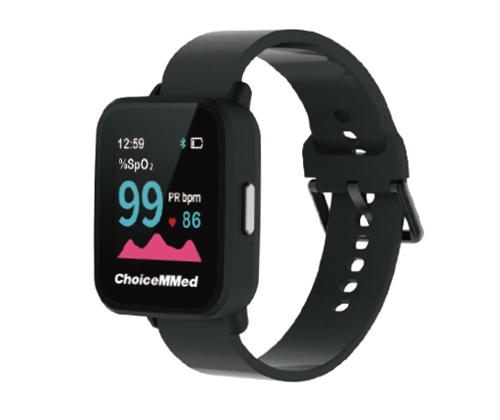 ChoiceMMed MD300W628 Wrist Pulse Oximeter Bluetooth USB with Vibration,  respiration rate and memory records overnight sleep oximetry data prints  out SpO2 and heart rate data. Free app apnea detection. iphone oximeter,  android
