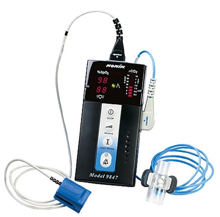 Nonin 9847 Pulse Oximeter & CO2 Detector $1,069.00 - Digital Handheld Nonin  9847 Pulse Oximeter Portable Pulse Oximetry. Free Shipping.