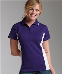 2810 Charles River Apparel Womens Color Blocked Wicking Polo