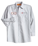 CornerStone Long Sleeve Striped Industrial Work Shirt