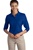 L562 Port Authority Ladies Silk Touch 3/4-Sleeve Sport Shirt