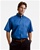 M500S Harriton Men's Short-Sleeve Twill Shirt with Stain-Release