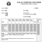 Local Expense Voucher (25 pack)