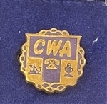 Purple and Gold CWA Logo Lapel Pin