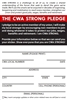 CWA STRONG PLEDGE CARDS