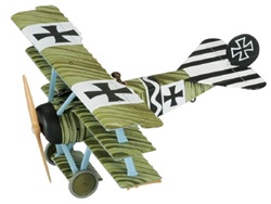 German Fokker Dr.1 Triplane Fighter - Leutnant Johannes Janzen, Jasta 6, March 1918