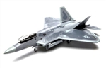 USAF Lockheed-Martin F-22 Air Dominance Fighter - 94th Fighter Squadron, 1st Fighter Wing, Langley AFB [Low-Vis Scheme] (1:72 Scale)