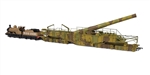 British BL 14-inch Railway Howitzer and Rod 2308 0-6-0 Locomotive with Coal Tender Set - "Boche Buster"