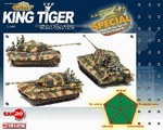 German Sd. Kfz. 182 PzKpfw VI King Tiger Heavy Tank Series: Limited Edition German King Tiger Heavy Tank - schwere SS Panzerabteilung 501 with Fallschirmjager Figures