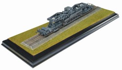German 60cm Heavy Mortar w/Railway Transporter and Embankment - Grey