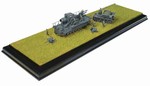 German 60cm Heavy Mortar w/Ammunition Carrier, Grassland Diorama, Shell, 2cm Flak Gun and Six Figures - Grey