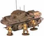 British Cromwell Mk. VI Tank with 3 Paratroopers - Normandy, 1944