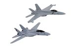 Top Gun 1986 Maverick and Goose's F-14 Tomcat and Top Gun Maverick 2020 Rooster's F/A-18 Hornet (Fit to Box)