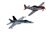 Top Gun Maverick - Maverick's F/A-18 Hornet and P-51D Mustang (Fit to Box)