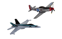 Top Gun Maverick - Maverick's F/A-18 Hornet and P-51D Mustang (Fit to Box)