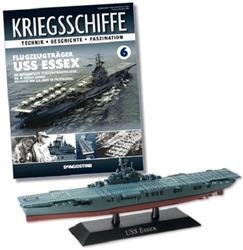 US Navy Essex Class Aircraft Carrier - USS Essex (CV-9) [With Collector Magazine]