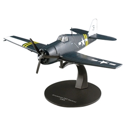 USN Grumman F6F Hellcat Fighter - VF-24, USS Santee (CVE-29), 1945 [With Collector Magazine]