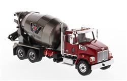 Western Star 4700 SFFA Tandem with Mixer - Metallic Red and Gray