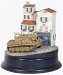 Cyber Hobby German RW61 Sturmtiger Rocket Assault Mortar and Buildings Diorama - Sturmmorser Kompanie 1001, Germany, 1945