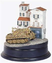 German RW61 Sturmtiger Rocket Assault Mortar and Buildings Diorama - Sturmmorser Kompanie 1001, Germany, 1945