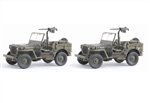 US Willys Jeep with .30 cal Heavy Machine Gun Twin Pack