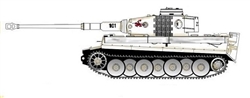 German Mid Production Sd. Kfz. 181 PzKpfw VI Tiger I Ausf. E Heavy Tank with Zimmerit - "Black 101", Schwere Panzerabteilung 505, Eastern Front, Winter 1943-44 [Bonus Maybach HL 230 TRM P45 Engine]