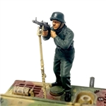 German Soldier Firing a Machine Gun