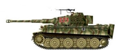 German Late Production Sd. Kfz. 181 PzKpfw VI Tiger I Ausf. E Heavy Tank - "221", schwere SS Panzerabteilung 101, Normandy, France, Summer 1944 [Bonus Maybach HL 230 TRM P45 Engine]