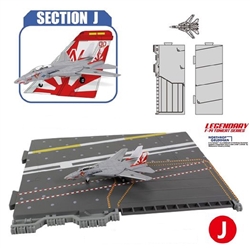 USN Grumman F-14A Tomcat Fleet Defense Fighter with Deck (Section J) - VF-111 "Sundowners"