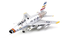 USAF North American F-100D Super Sabre Fighter - 55-2950, 81st Tactical Fighter Squadron "Panthers", 50th Tactical Fighter Wing, Toul-Rosieres Air Base, France, 1958
