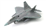 USAF Lockheed-Martin F-22 Raptor Air Dominance Fighter - 525th Fighter Squadron, 3rd Wing, Elmendorf AFB, AK, 2014 [Low-Vis Scheme] (1:72 Scale)