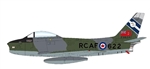 RCAF North American Sabre Mk.6 Jet Fighter - 23622, 430 Squadron, RCAF Station North Bay, Canada, 1950s