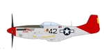USAAF North American P-51D Mustang Fighter - "Creamer's Dream", 1st Lt. Charles White, 301st Fighter Squadron, 332nd Fighter Group, Ramitelli, Italy, 1945