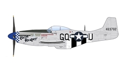 USAAF North American P-51D Mustang Fighter - 463702, "Grim Reaper", 355th Fighter Squadron "Fightin' Falcons", AAF Station Herzogenaurach, Germany, 1945