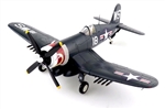 USMC Chance-Vought F4U-4 Corsair Fighter - "White 18", VMF-323 "Death Rattlers", USS Sicily (CVE-118), 1951 (1:48 Scale)