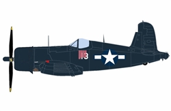 US Navy Chance-Vought F4U-4 Corsair Fighter - Capt. Kenneth Walsh, "White 13," VMF-222 "Flying Deuces", Okinawa, 1945