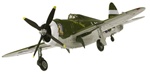 USAAF Republic P-47D Thunderbolt Fighter - Fred Christensen, "Rozzie Geth/Boche Buster", 62nd Fighter Squadron, 56th Fighter Group (1:72 Scale)