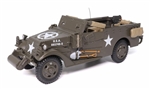 US White M3 Scout Car with Browning M2 .50 caliber Heavy Machine Gun