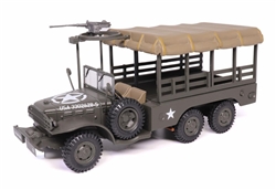 US Army Dodge WC 63 6x6 1-1/2-Ton Weapons Carrier with Browning M2 .50 caliber Heavy Machine Gun and Canvas Top