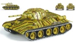 Captured T-34/76 Medium Tank - Oberstleutnant der Reserve Franz Bake, Panzer Regiment 11, 6.Panzer Division, Kursk, Russia, 1943 (1:35 Scale)