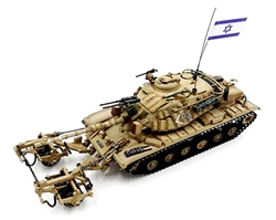 Israeli Magach 6B Medium Tank with Blazer Armor and KMT-4 Mine Roller - Mid East Wars