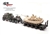 Mixed Warfare Bundle: US Oshkosh Defense M1070 Heavy Equipment Transporter with M1000 Semi-Trailer Plus a US M1A2 SEP Abrams Main Battle Tank with TUSK I Survival Kit [Mixed Scheme]