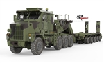 US Oshkosh Defense M1070 Heavy Equipment Transporter with M1000 Semi-Trailer [NATO Woodland Camouflage Scheme]