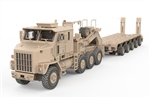 US Oshkosh Defense M1070 Heavy Equipment Transporter with M1000 Semi-Trailer [Desert Scheme]