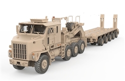 US Oshkosh Defense M1070 Heavy Equipment Transporter with M1000 Semi-Trailer [Desert Scheme]